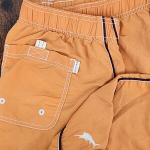 Tommy Bahama Relax Mens Swim Trunks Orange Blue Stripe Size‎ XL